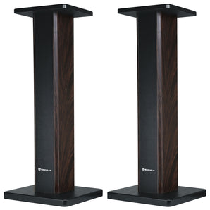 (2) Rockville 28" Wood Studio Monitor Speaker Stands For Genelec 8341 SAM