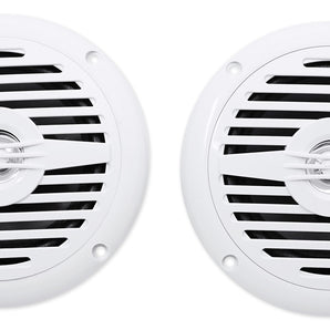 Pair Rockville MS525W 5.25" 400 Watt Waterproof Marine Boat Speakers 2-Way White