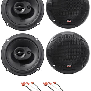 MTX Front+Rear 6.5" Speaker Replacement For 2013-2015 Nissan Altima Sedan