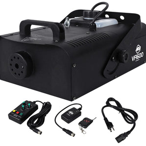 American DJ VF1600 Fog Machine w Wired And Wireless Remotes+DMX Cable+Fog Fluid