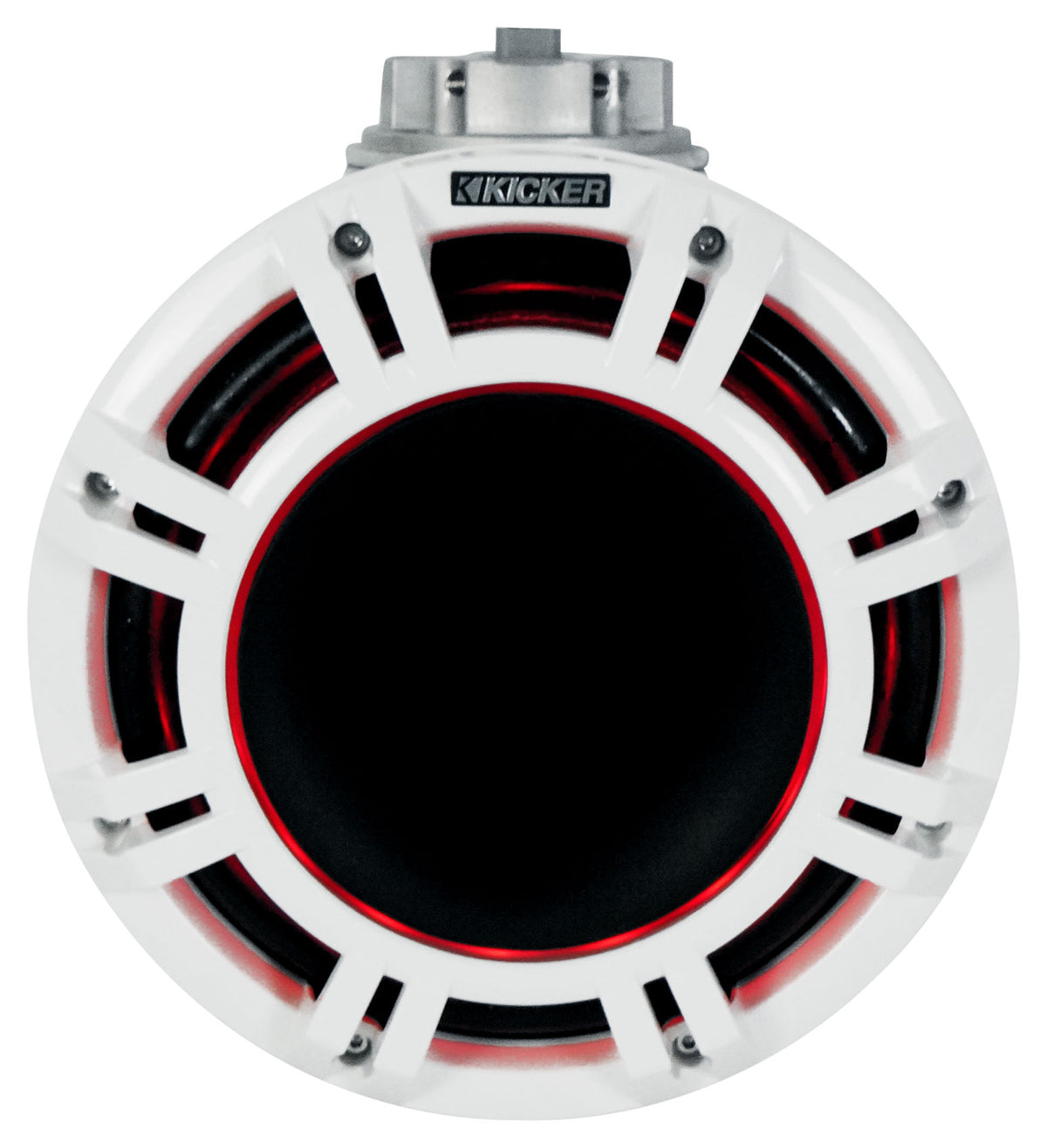 Pair KICKER 47KMFC9W 9" Marine Boat Horn Loaded Flat Mount Tower Speakers KMFC9W