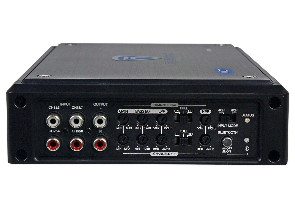 RXM8BTB Marine Amplifier + 4-Zone Level Control Bundle