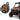 2 6.5" Rear Pro Fit Cage Harness Bar Speakers for Polaris General+Orange Grills