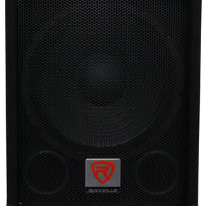 Rockville SBG1124 12" 600 Watt Passive 4-Ohm Pro DJ Subwoofer, MDF/Pole Mount