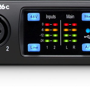 Presonus STUDIO 26C 2x4 USB-C Audio MIDI Recording Interface, 2 XMAX Mic Preamps