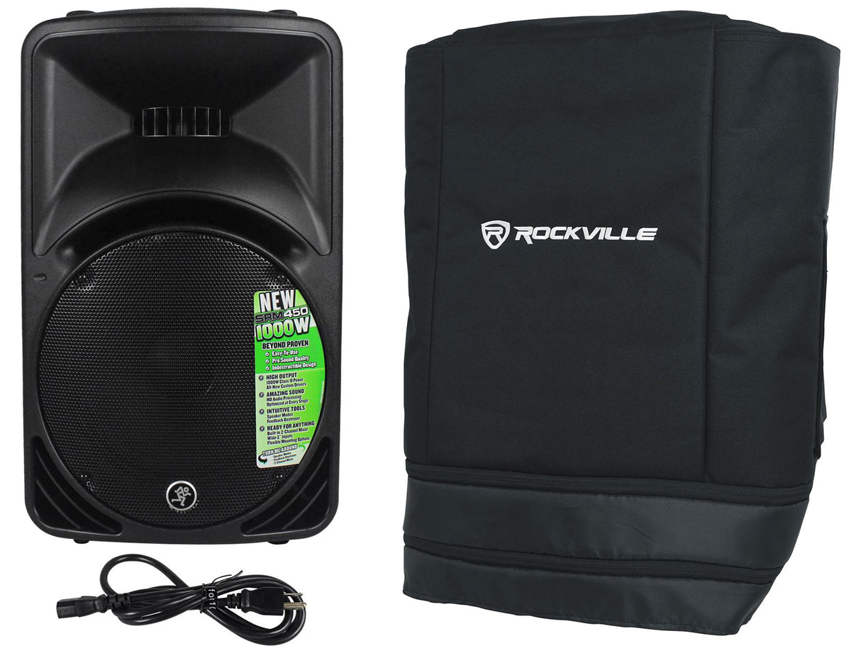 SRM450V3 1000W 12" Powered Active PA Speaker With DSP & Slip Cover