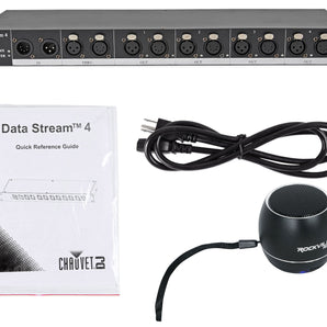 Chauvet DJ Data Stream 4 Datastream 1 - 4 Optical Splitter+Bluetooth Speaker