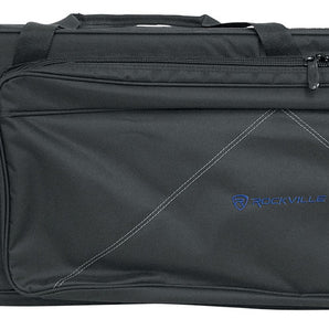 Rockville 76 Key Keyboard Case w/ Wheels+Trolley Handle For Alesis QS7.1