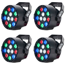 (4) Mini Par RGBW LED DMX Par Wash Lights