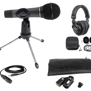 Audio Technica PC Gaming Twitch Stream Kit w/ ATM510 Microphone+Stand+Headphones