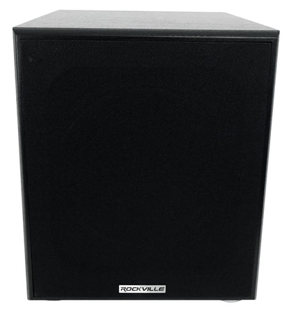 (2) Rockville Rocktower 64B Black Home Tower Speakers+Bluetooth/Wifi Amp+Sub