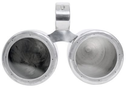 DMAC65S Dual 6.5" Polished Silver Aluminum Wakeboard Tower Speaker Enclosure