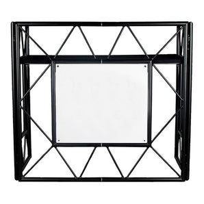 American DJ Pro Event Table 2 MB Foldable Metal DJ Booth Facade in Matte Black