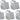(5) JBL AWC129 12" 200w Indoor/Outdoor 70V Surface Mount Commercial Speakers
