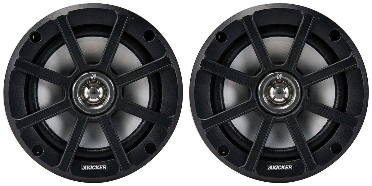 Pair KICKER 51PSC652 6.5" 120 Watt Speakers For Motorcycle/ATV/UTV 2-Ohm PSC65