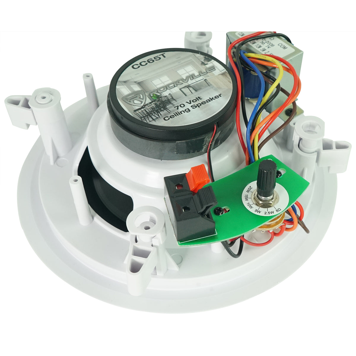 CSA 140Z Commercial 70V Amplifier + (2) 6.5" White Ceiling Speakers