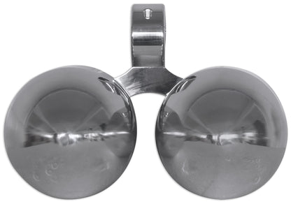 DMAC65S Dual 6.5" Polished Silver Aluminum Wakeboard Tower Speaker Enclosure