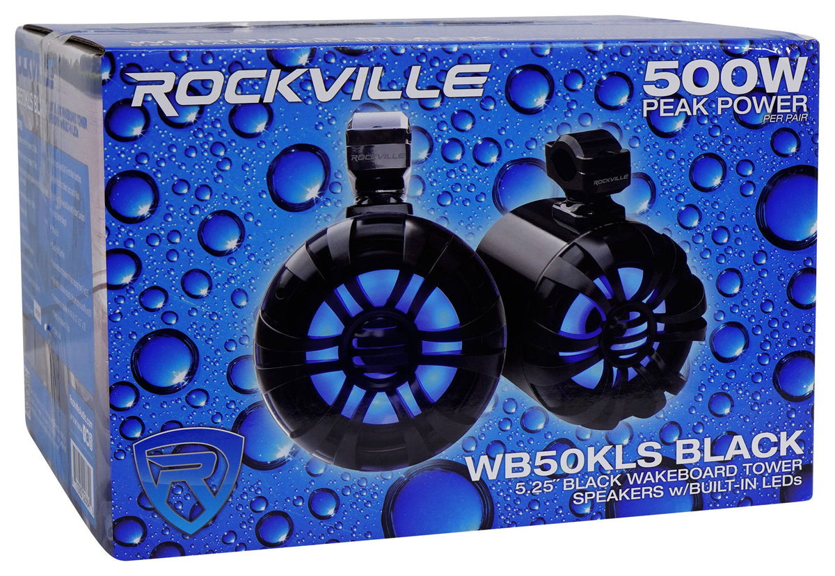 WB50KLS Black 4-Pack + PS40 Bluetooth Amplifier Bundle