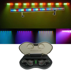 Chauvet COLORSTRIP 4 Channel DMX LED DJ Light Bar Effect Color Strip+Cyberbuds