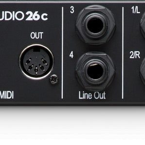 Presonus STUDIO 26C 2x4 USB-C Audio MIDI Recording Interface, 2 XMAX Mic Preamps