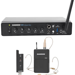 Samson Bluetooth Podium Mixer+Wireless Headset For Sermons Church Sound Systems