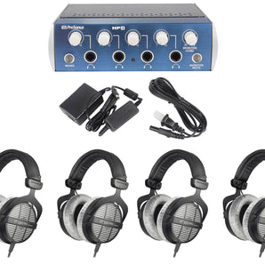 4) Beyerdynamic DT-990-PRO-250 Studio Tracking Headphones+Presonus Headphone Amp