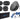 2) Rockville 6x9"+2) 5.25" Car Speakers+Amplifier+Powered Hidden Spare Tire Sub