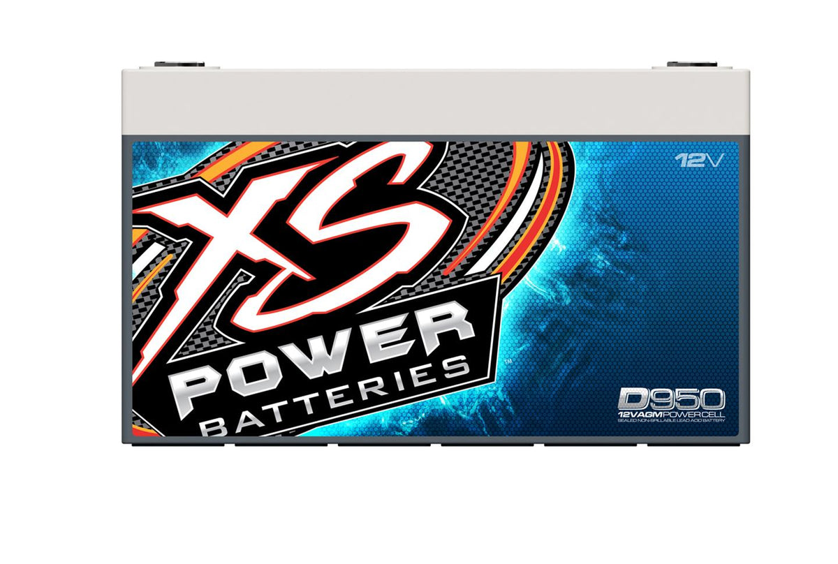 XS Power D950 12V 1000-2100W Range AGM Battery with M6 Terminal Bolt, Max 2100A