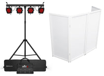 4BAR HEX ILS LED Wash Lighting System w/Stand+Footswitch+Bag+Facade