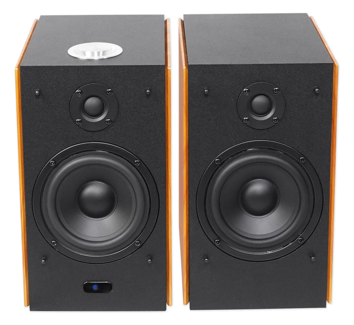 (2) HD5 5" Powered Bluetooth Bookshelf Speakers w/21" Stands