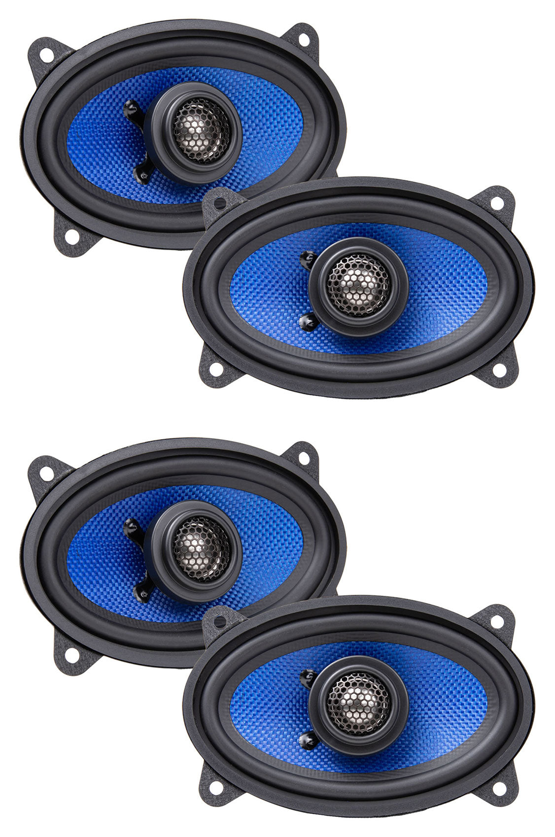 (4) HCC46CX 4x6" 75 Watt 2-Way Coaxial Car Stereo Speakers