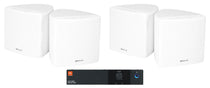CSA140Z 70V Amplifier + (4) Cube 3.5" White Speakers