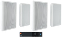 CSA140Z 70V Amplifier + (4) RockSlim 70W White Wall Speakers