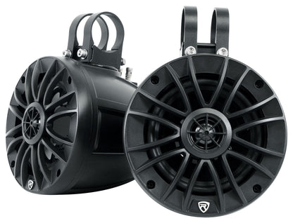 (4) UT525B 5.25" Tower Speakers + PS40 Bluetooth Amp For UTV/RZR