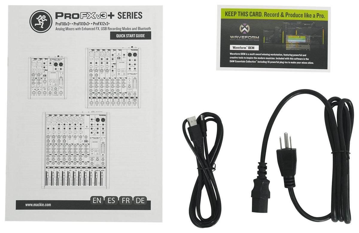 ProFX12v3+ Mixer with Fitted Dust Cover