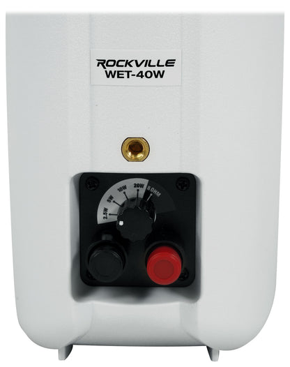CSA 140Z Commercial 70V Amplifier + (2) White 4" Wall Mount Swivel Speakers