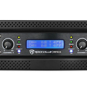 Rockville RPA14 7000 Watt Peak / 2000w RMS 2 Channel Power Amplifier Pro/DJ Amp