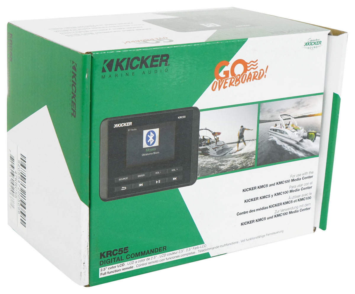 KICKER 47KRC55 KRC55 Digital LCD IP67 Remote Control for KMC5/KMC100 Receivers