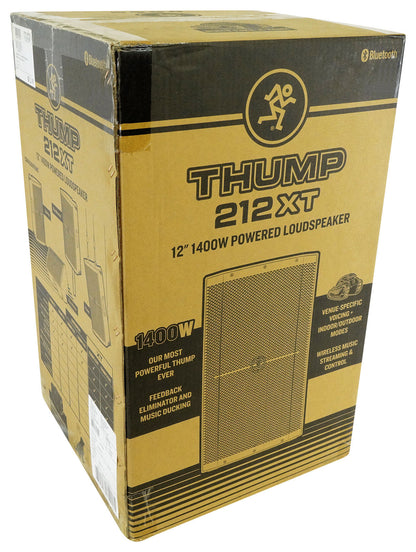 Thump212XT 1400W Powered PA Speaker with Microphone and Cable