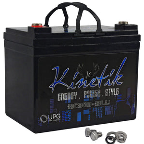 Kinetik HC800-BLU Car Power Cell/Battery 800 Watts + KMS-8 Mounting Sleeve