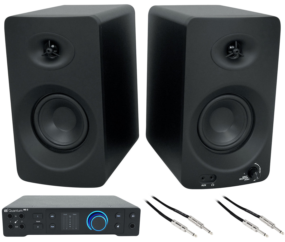 Quantum HD2 Recording Interface + ASM4 Studio Monitors
