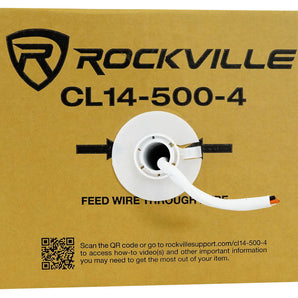 Rockville CL14-500-4 CL2 Rated 14 AWG 500' 4 Conductor Speaker Wire In Ceiling