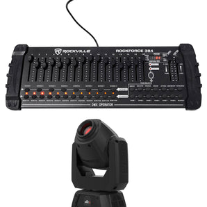 Chauvet DJ Intimidator Spot 260X Moving Head Light w/RF Receiver+DMX Controller