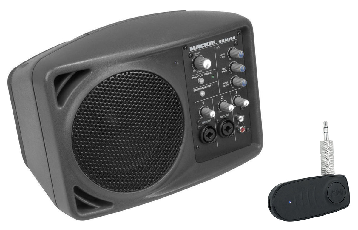 SRM150 Powered Active PA Monitor Speaker With Bluetooth Adapter
