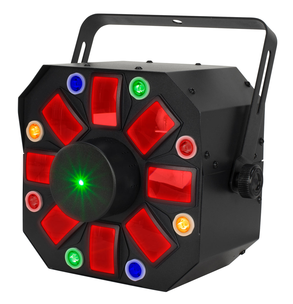 (2) Furious Three RG LED Moonflower/Wash/Laser Effect Lights