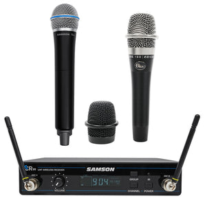 SAMSON Concert 99 Wireless Handheld 80-Channel UHF Microphone Mic + Blue Mic