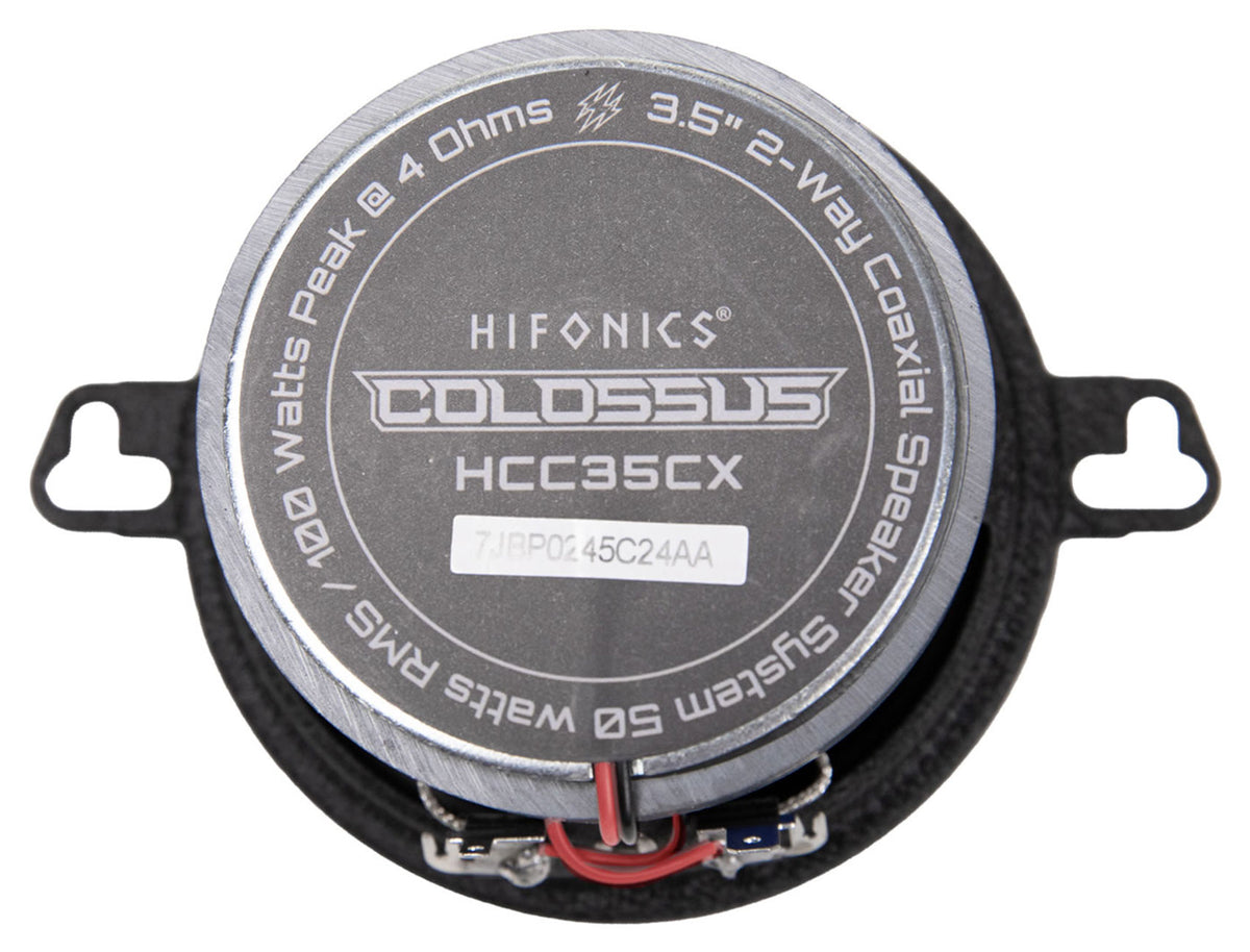 Pair Hifonics HCC35CX 3.5" 50 Watt 2-Way Coaxial Car Audio Speakers