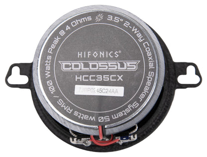 Pair Hifonics HCC35CX 3.5" 50 Watt 2-Way Coaxial Car Audio Speakers