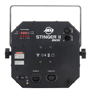 American DJ STINGER II RGBAWP+UV LED DMX Moonflower/Laser/Strobe Effect Light