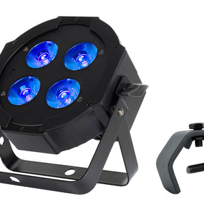 American DJ Eliminator Mega Hex L Par RGBLA+UV LED DMX Wash Light+Remote+Clamp